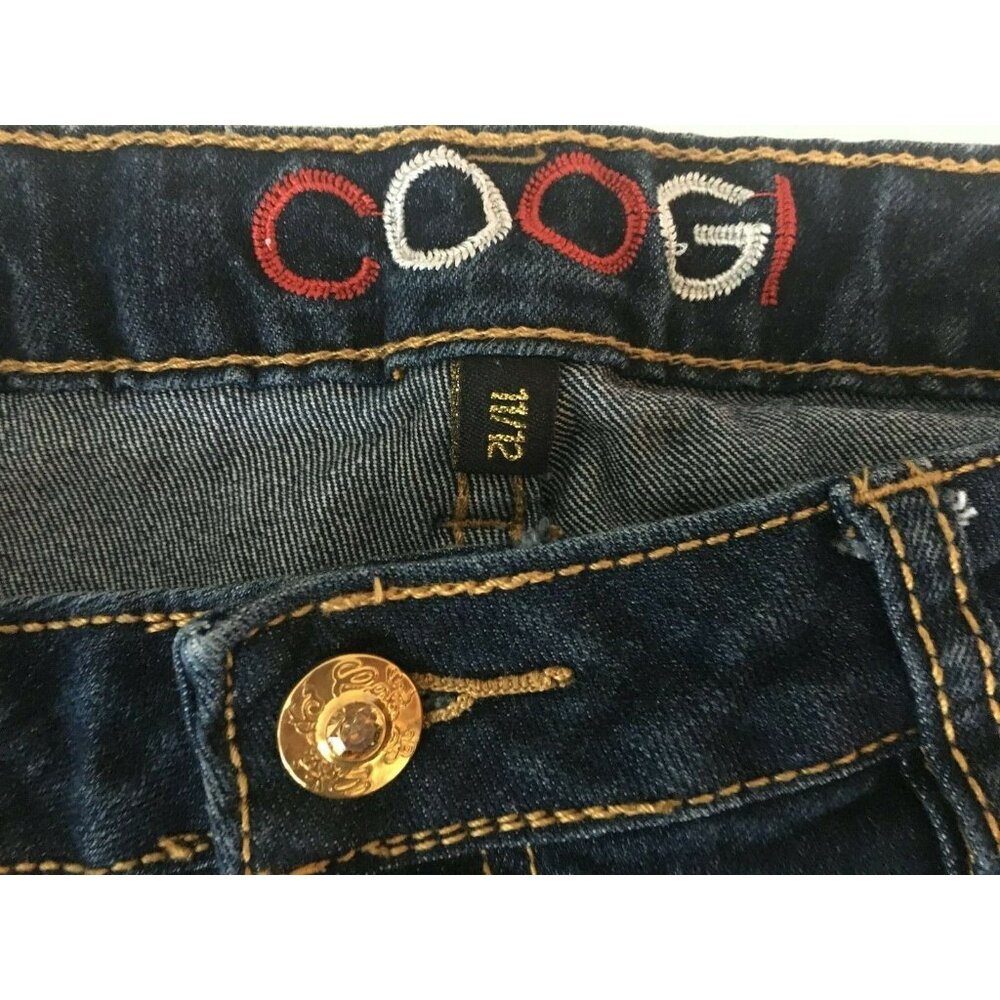 Coogi Capris Jeans Junior Size 11 12 American Flag Pockets - Picture 11 of 12